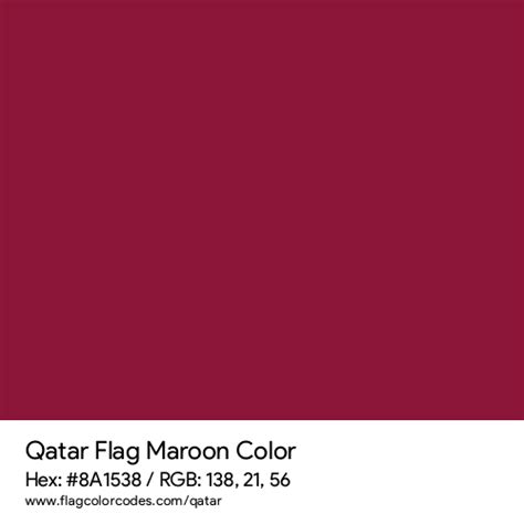 Qatar flag color codes