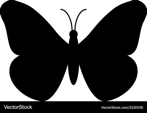 Butterfly silhouette Royalty Free Vector Image