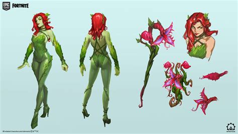 Fortnite ---Poison Ivy skin concept art | Poison ivy, Poison ivy ...