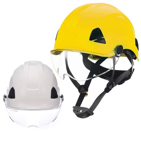 Hot Selling Electrical Industrial Safety Helmet With Visor Eye Shield ...