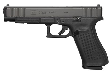 Buy Glock 34 MOS Gen 5 9mm Full-Size Pistol with Front Serrations (10 ...