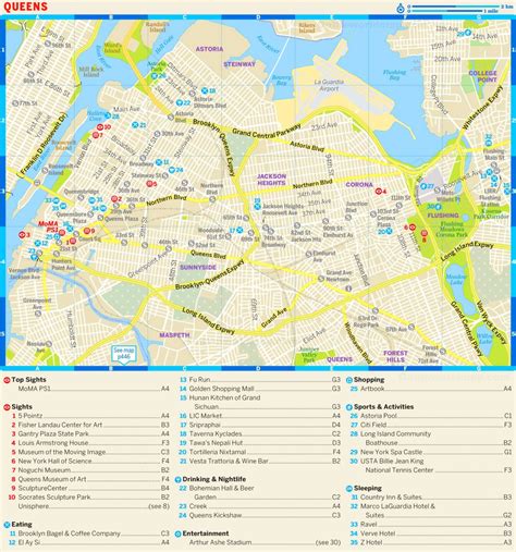 Queens Tourist Map