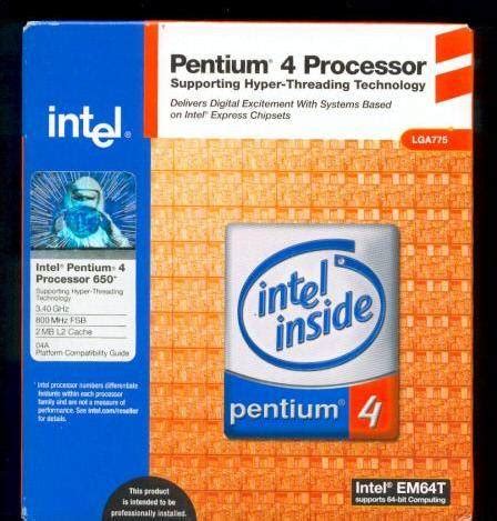 Intel Pentium 4 Processor 3.4Ghz (Retail Box)(id:1127152) Product ...