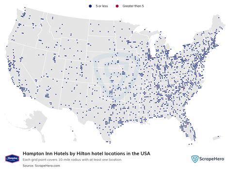 List of all Hampton Hotels locations in the USA - ScrapeHero Data Store