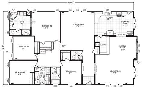 5 Bedroom Triple Wide Mobile Home Floor Plans Texas Usa | Viewfloor.co