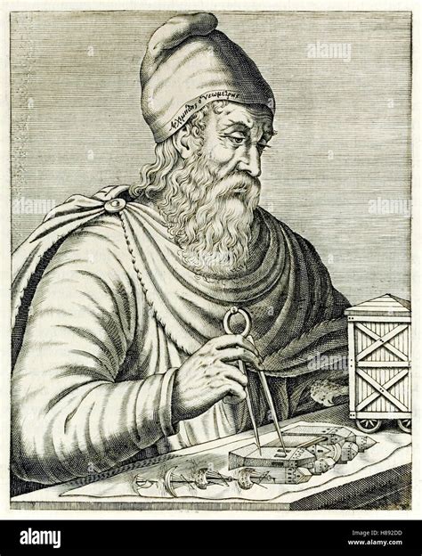 Archimedes of Syracuse (287-212BC) Ancient Greek mathematician Stock ...