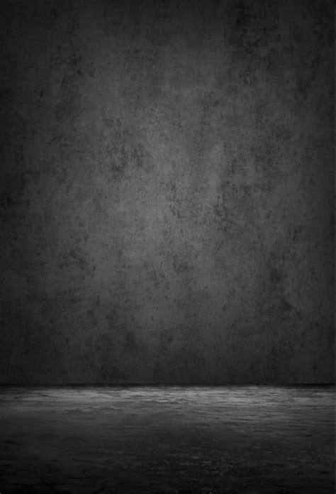 Laeacco Gradient Solid Dark Wall Floor Grunge Portrait Photographic ...