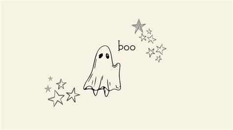 Boo! Ghost Halloween Desktop Computer Wallpaper | Halloween desktop ...