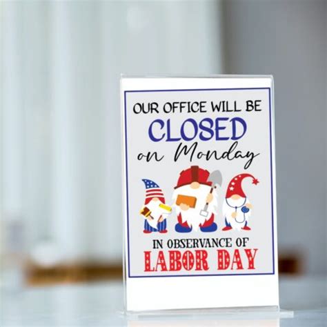 FREE Closed for Labor Day Sign Printable (3 Templates!) - Leap of Faith ...