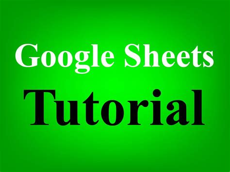 Google Sheets Beginner Tutorial Featured Image | Spreadsheet Class