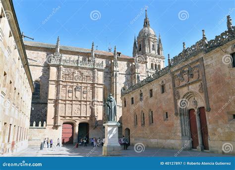 University of Salamanca, Spain Editorial Photography - Image of facade ...