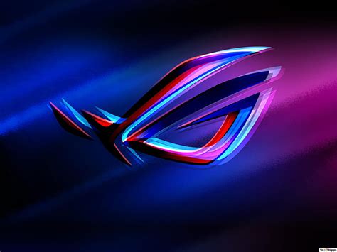 Asus ROG (Republic of Gamers) - Asus Neon Glitch LOGO (), Glitch Gaming ...