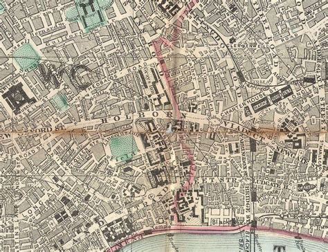 Old Map of London 1890 City Plan Antique Map Fine - Etsy