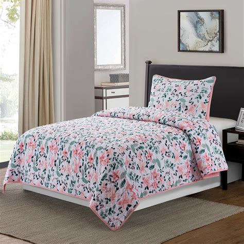 Mainstays 2-piece Floral Quilt Set Twin XL - Walmart.com - Walmart.com