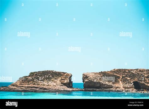 Malta, Rocks at Comino beach Stock Photo - Alamy