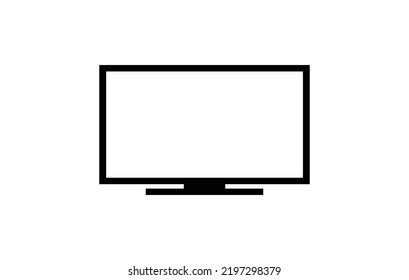 Tv Vector Icon Vector Best Flat Stock Vector (Royalty Free) 2197298379 ...