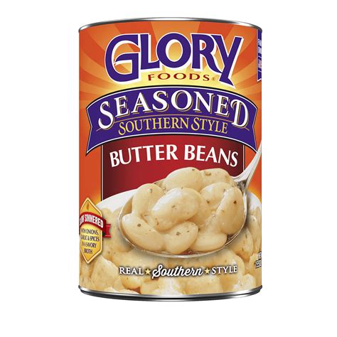 Glory Foods Canned Seasoned Butter Beans, 15.5 oz Can - Walmart.com