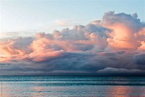 "Storm Clouds Developing At Sunrise Over Ocean" by Stocksy Contributor ...