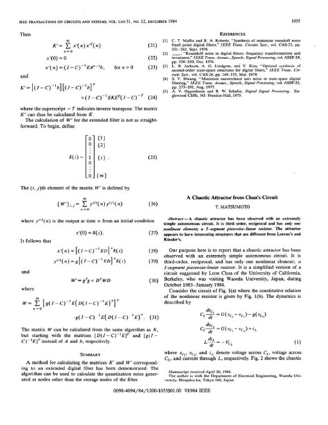 A Chaotic Attractor from Chua`s Circuit