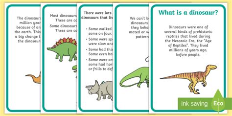 Dinosaur Facts Display Posters (Teacher-Made)