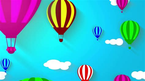 Animated Hot Air Balloon Wallpaper