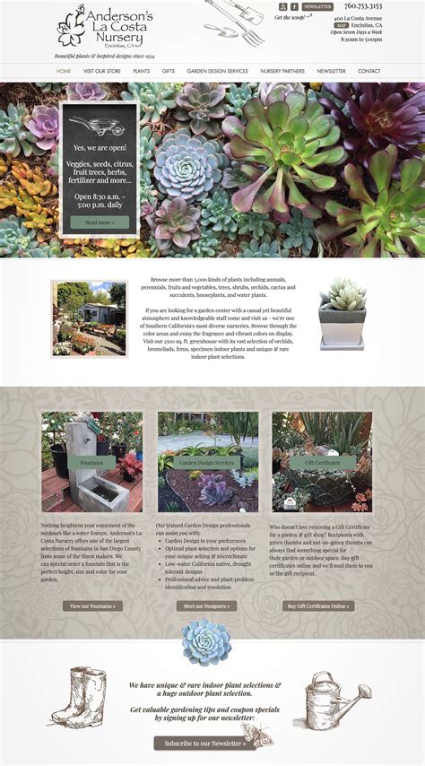 Plant Nursery Website Templates | Plant nursery website design, Plant ...