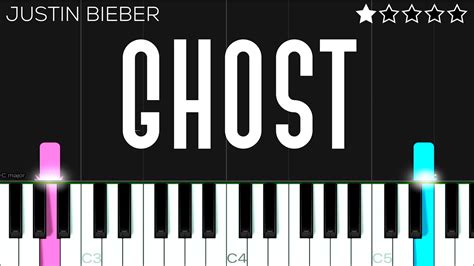 Justin Bieber - Ghost | EASY Piano Tutorial - YouTube