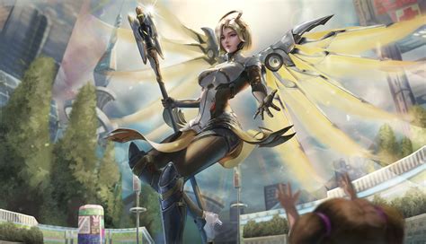 Mercy HD Overwatch 2 Art Wallpaper, HD Games 4K Wallpapers, Images and ...