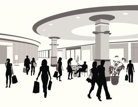 shopping mall clipart black and white - Clip Art Library