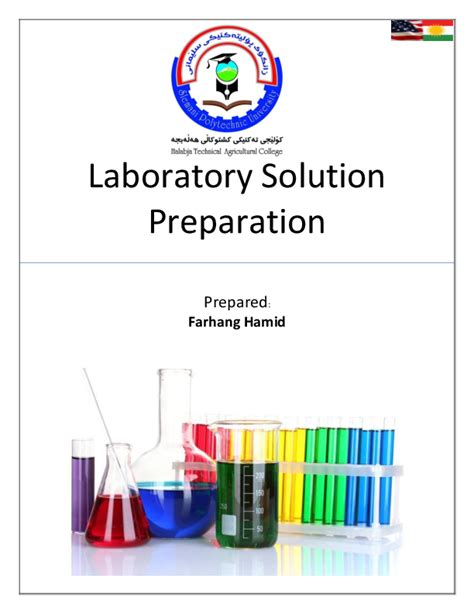 (PDF) Laboratory Solution Preparation | Farhang Awlqadr - Academia.edu