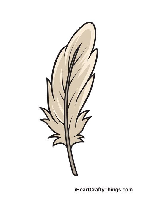 Feather Drawing - How To Draw A Feather Step By Step