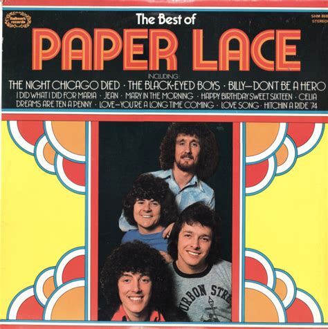 Paper Lace - The Best Of Paper Lace (1974, Blue Labels, Vinyl) | Discogs