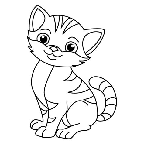 Coloriage Chaton mignon (Dessin à colorier)