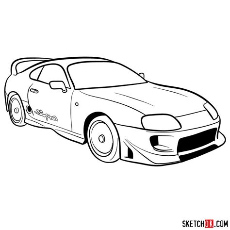 This one is about making a sketch of Toyota Supra (1993 model). Follow ...