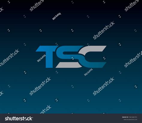 Tsc Typography Logo Vector Template Stock Vector (Royalty Free ...