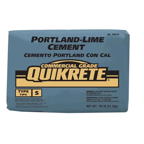 Quikrete 70 lb. Portland Lime Cement-112520 - The Home Depot