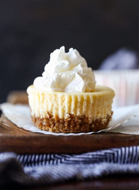 Mini Cheesecakes with Graham Cracker Crust | Cookies and Cups