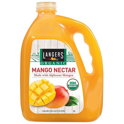 Langers Organic Mango Nectar Juice128 Fluid Ounce | Organic orange ...