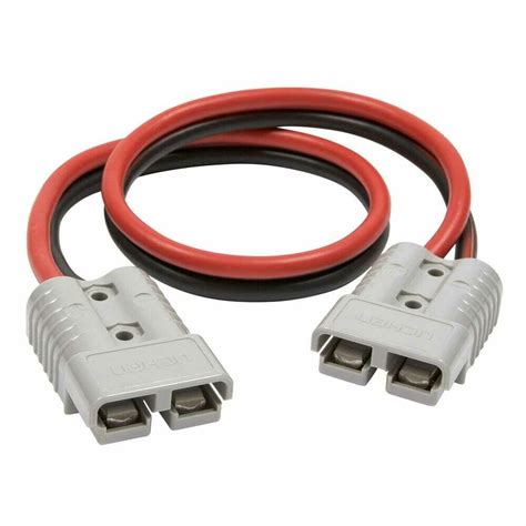 50A Battery Cables for Forklift connectors with Anderson connectors on ...