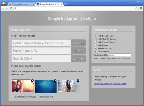 A Clean and Beautiful Google with "Custom Google Background" for Chrome ...