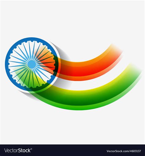 Creative indian flag design Royalty Free Vector Image