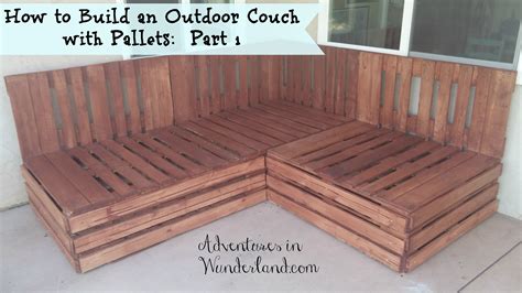 How to Build an Outdoor Couch with Pallets: Part 1