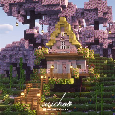 1.20 Cherry Blossom Cottage by Arichoo - Aesthetic Minecraft ...