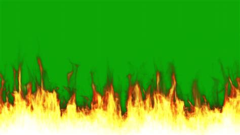 fire green screen animation video 1080P - YouTube