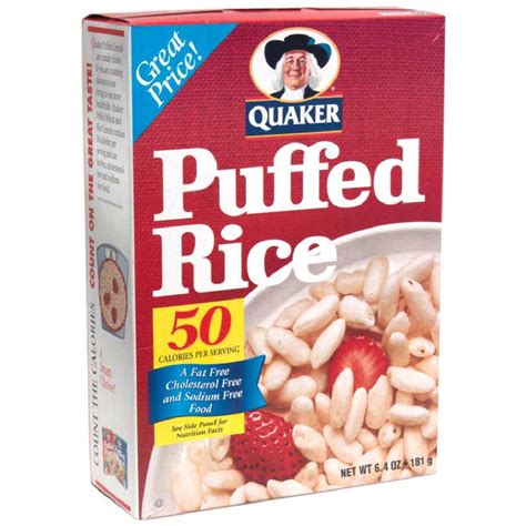 Amazon.com : Quaker Puffed Rice, 6.4000-ounces (Pack of5) : Gourmet ...