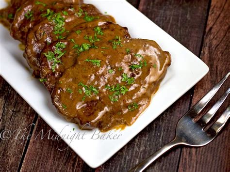 Slow Cooker Braised Steak - The Midnight Baker