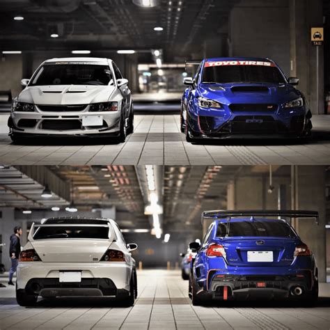 Subaru WRX STI vs. Mitsubishi EVO IX - Which would you choose? : carporn