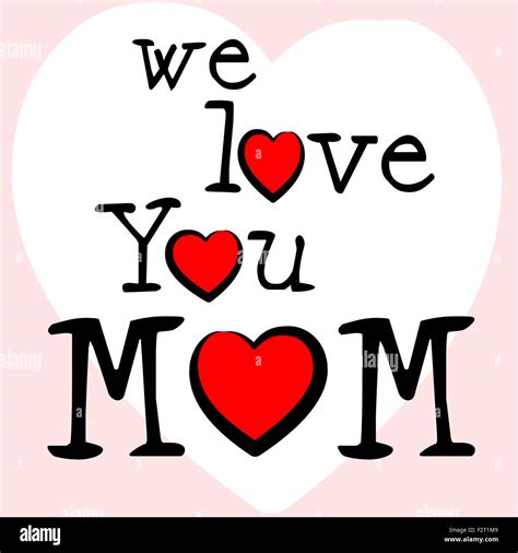 Love mom showing ma fondness hi-res stock photography and images - Alamy