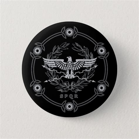 SPQR The Roman Empire Emblem Button. Button | Zazzle