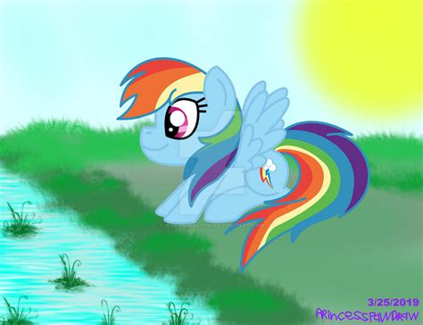 Rainbow Dash in a leapfrog pose (request) by ioveanimals100 on DeviantArt